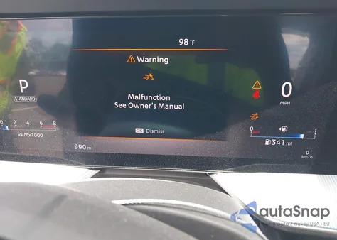 2025 Nissan Murano Sl z USA, uszkodzony, nr VIN 5N1AZ3CS8SC114575